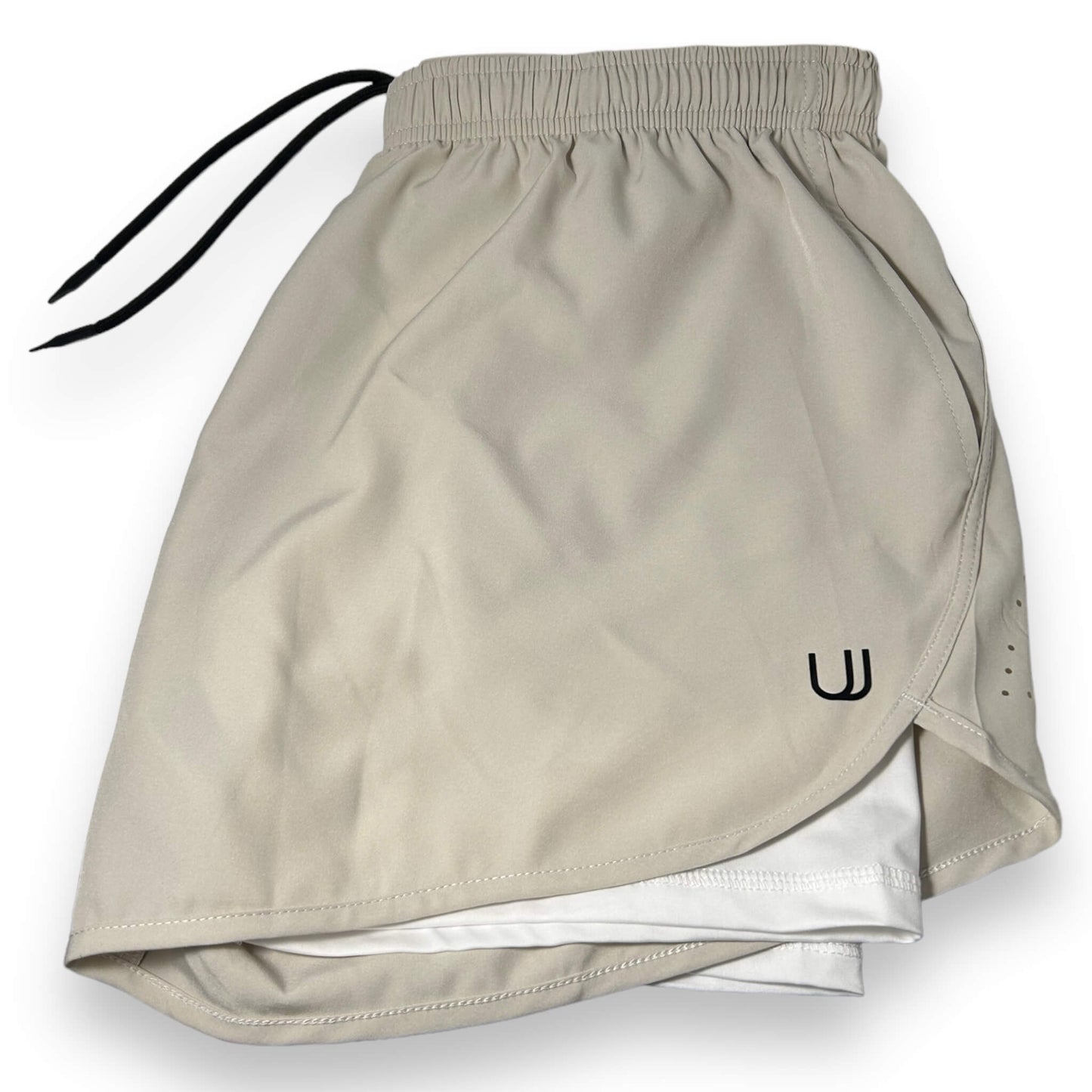 View of the front of the UNYT-US Anytime Compression Lined Shorts