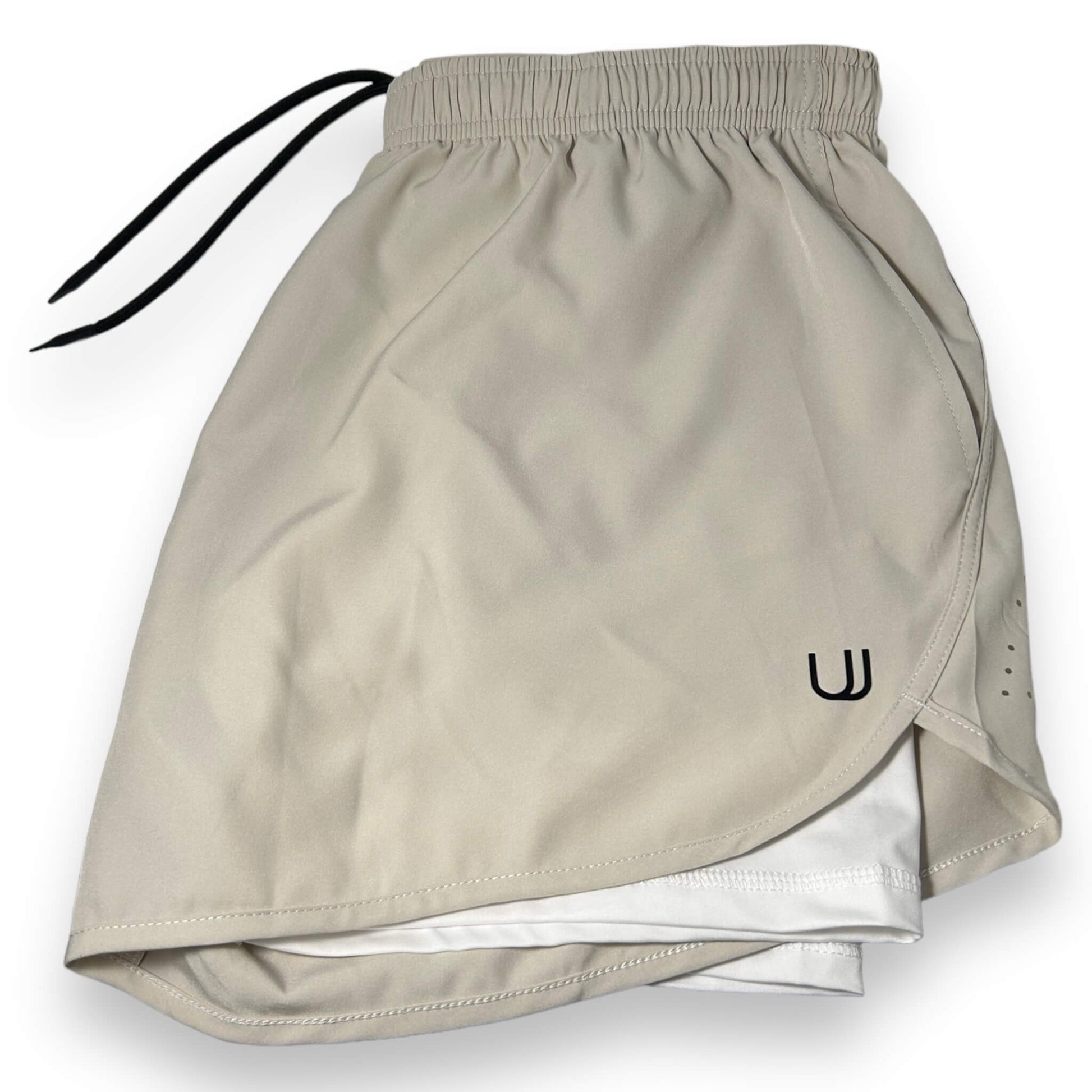 View of the front of the UNYT-US Anytime Compression Lined Shorts