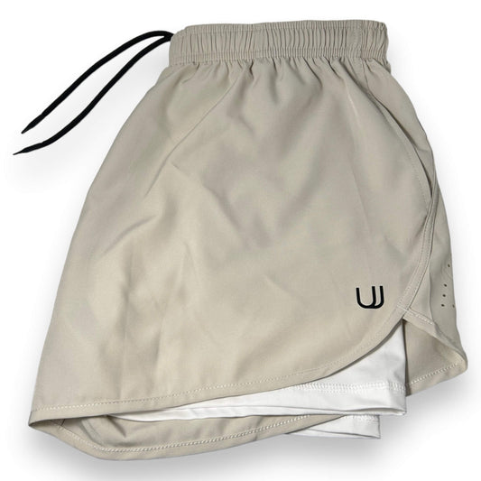 View of the front of the UNYT-US Anytime Compression Lined Shorts